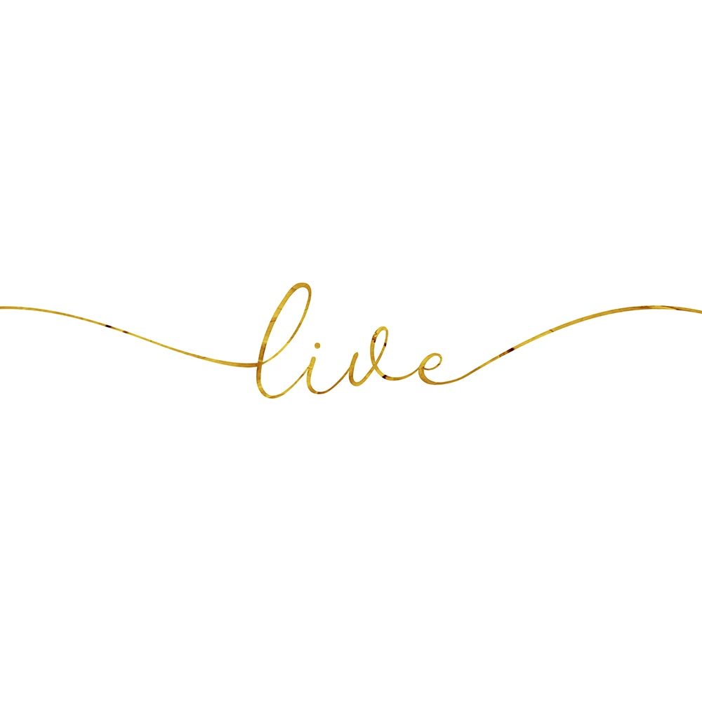 Gold Live art print by Milli Villa for $57.95 CAD