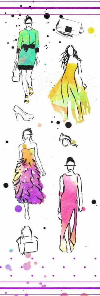 Colorful Dresses art print by OnRei for $57.95 CAD