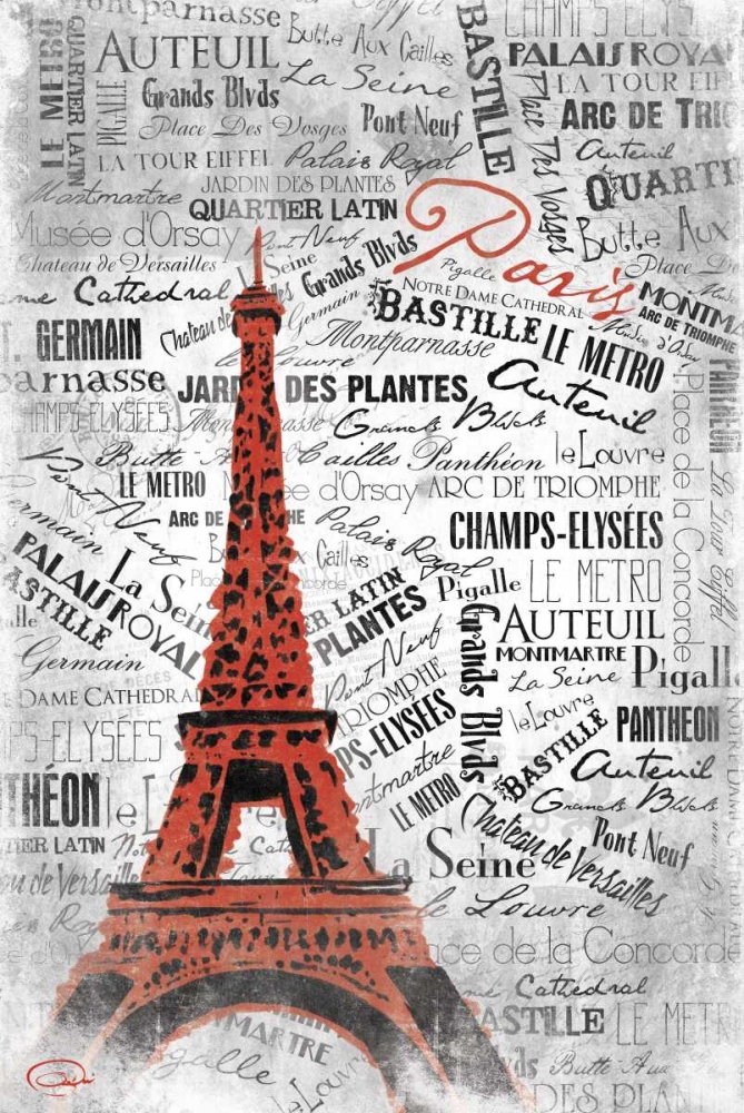 Eiffel C art print by OnRei for $57.95 CAD