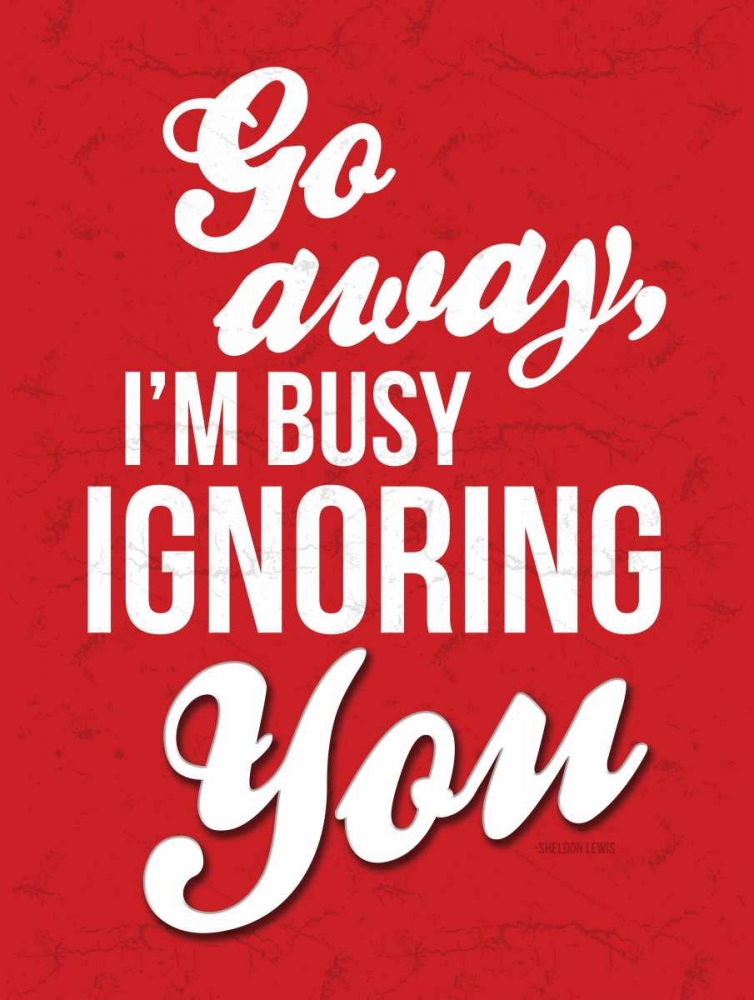 Ignoring RED art print by OnRei for $57.95 CAD