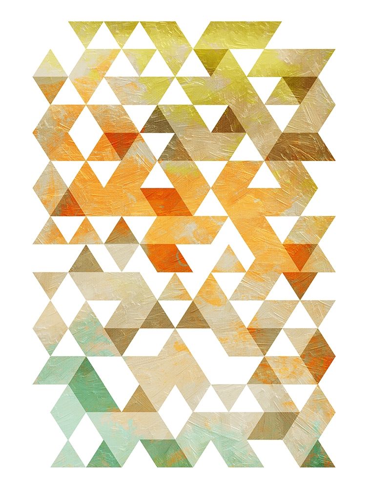 Soft Earth Triangles art print by OnRei for $57.95 CAD