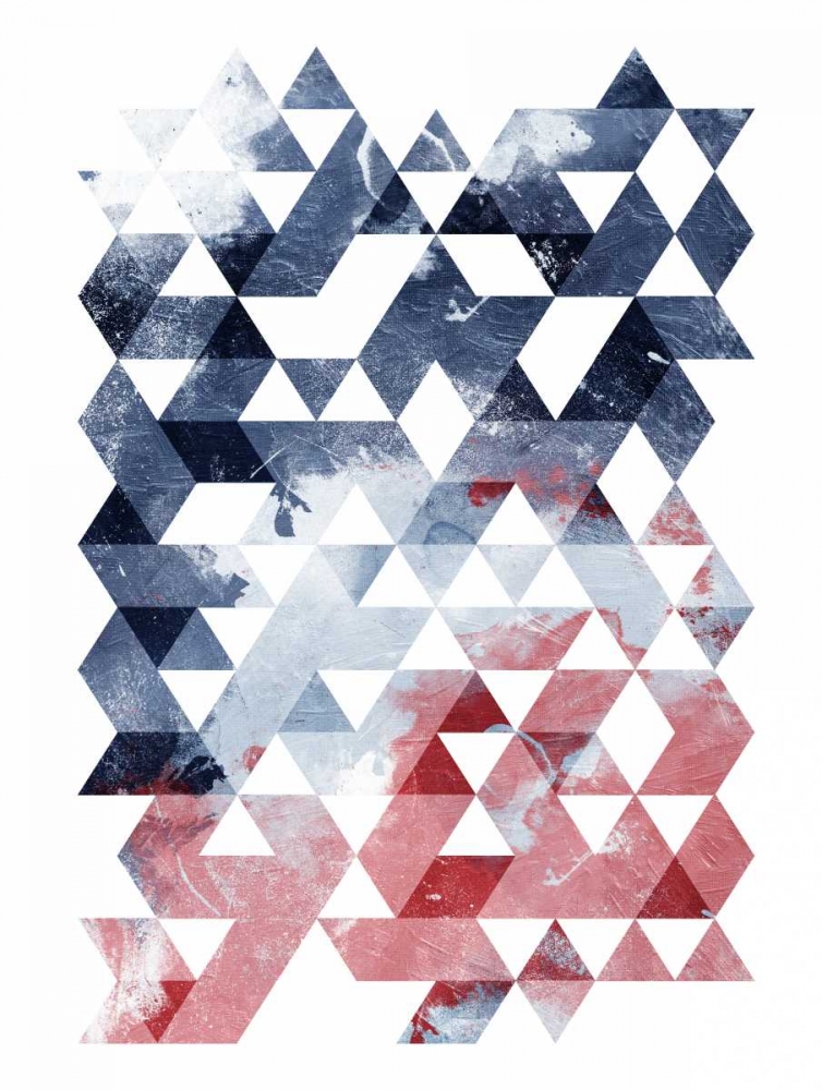 Americana Triangles Third art print by OnRei for $57.95 CAD