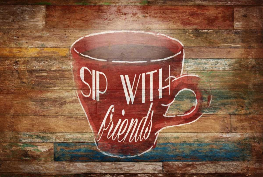 Sip With Friends art print by OnRei for $57.95 CAD