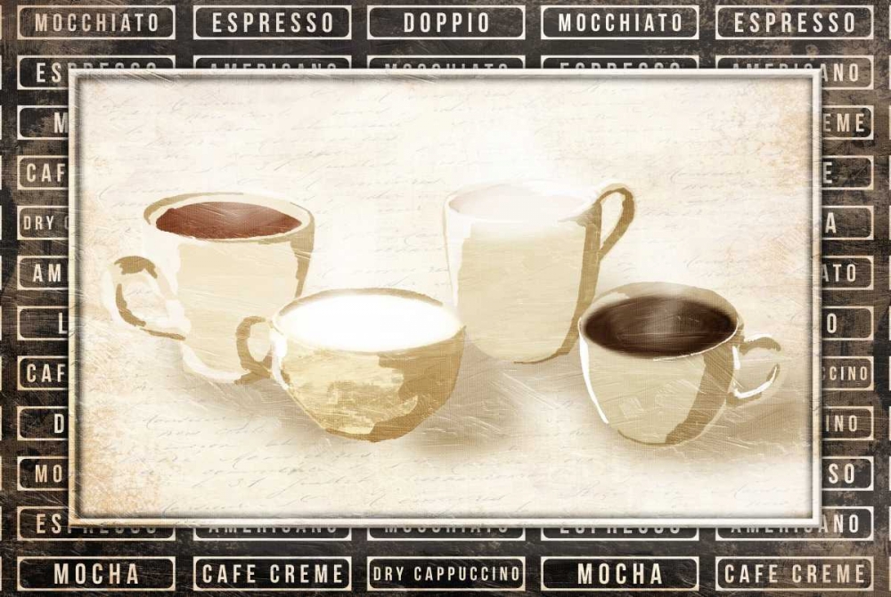 Row Of Coffee Cream art print by OnRei for $57.95 CAD