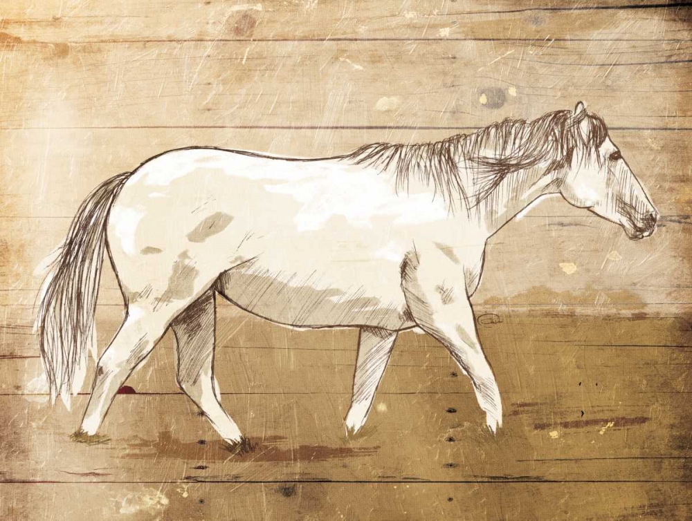 Walking Horse art print by OnRei for $57.95 CAD