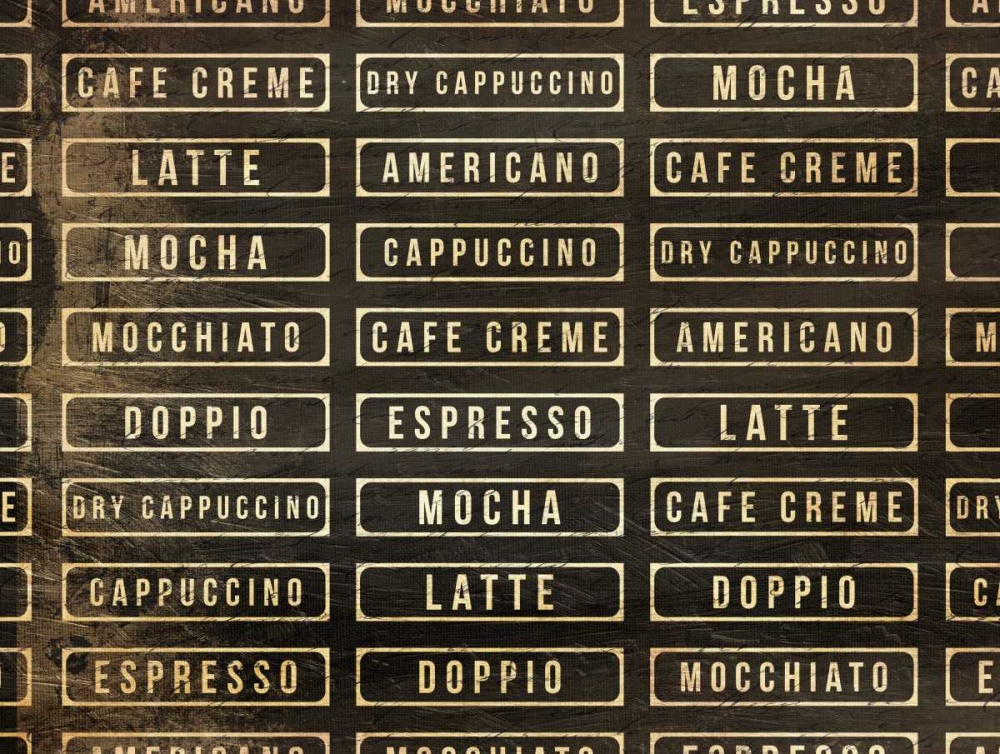 Coffee List art print by OnRei for $57.95 CAD