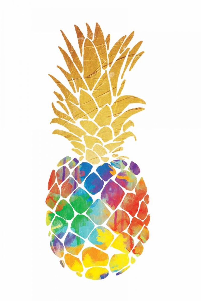 Gold Leaf Pineapple Mate art print by OnRei for $57.95 CAD