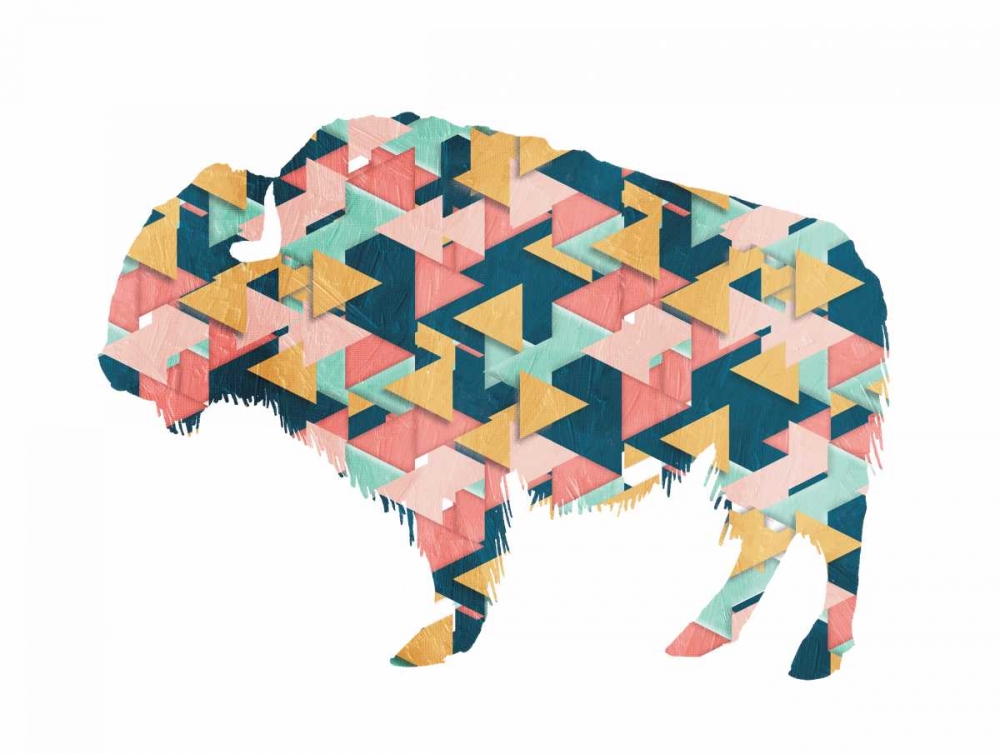 Layered Bull Triangles art print by OnRei for $57.95 CAD