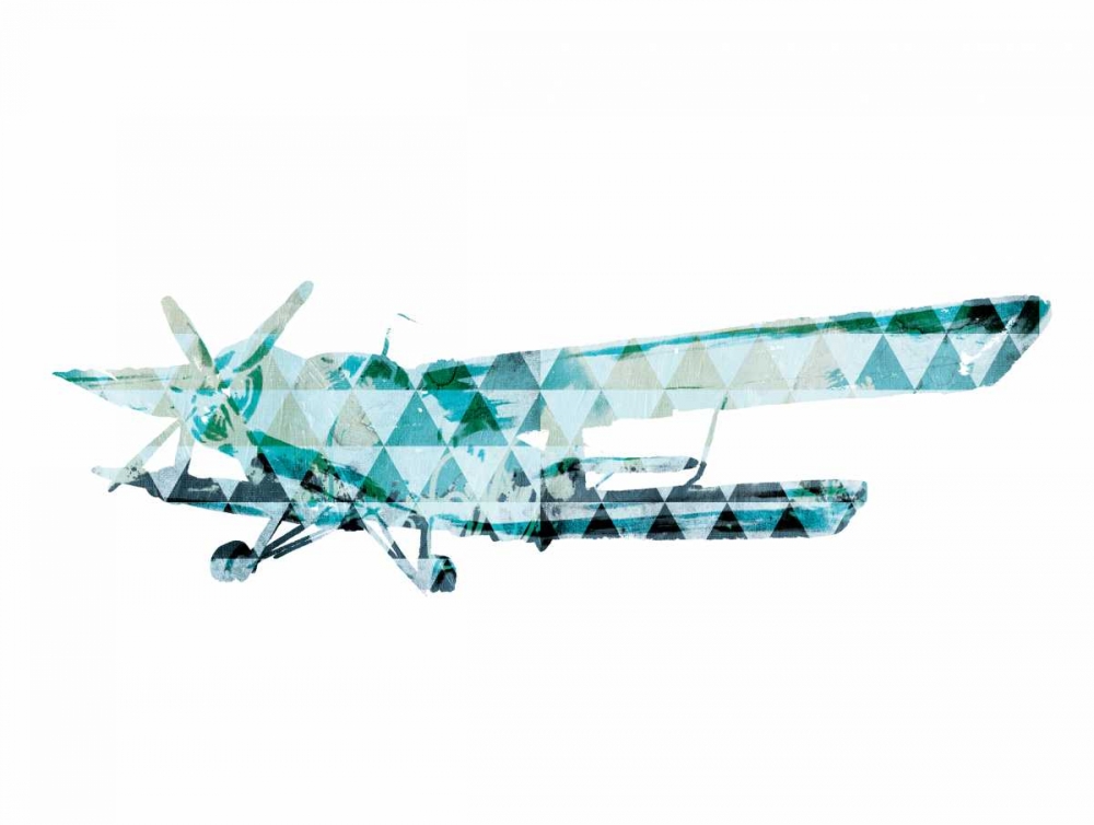 Sky Plane Triangles art print by OnRei for $57.95 CAD
