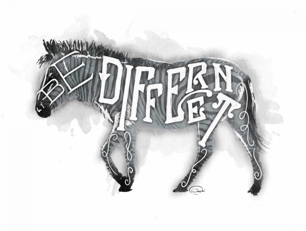 Be Different art print by OnRei for $57.95 CAD