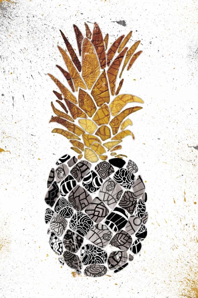 Golden Mandala Pineapple art print by OnRei for $57.95 CAD