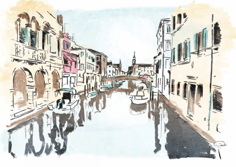 Venice In Ink art print by OnRei for $57.95 CAD
