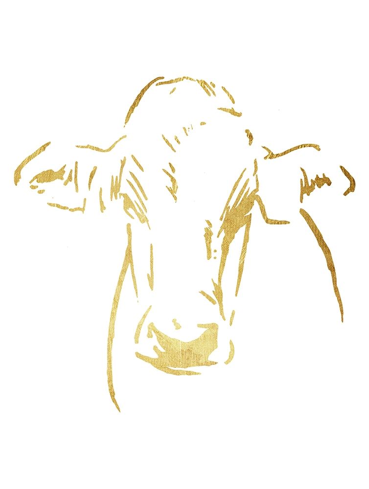 Gold Cow art print by OnRei for $57.95 CAD