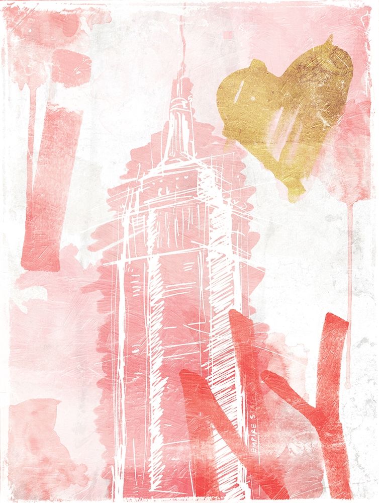 I Love NY Blush art print by OnRei for $57.95 CAD