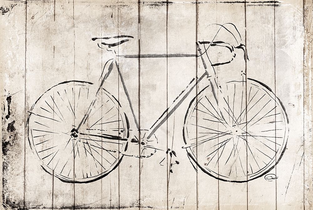 Grey Bike art print by OnRei for $57.95 CAD