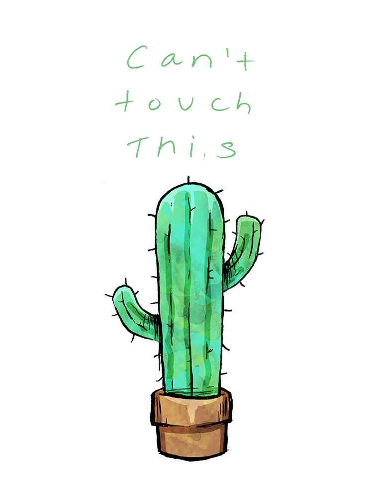 Cant Touch This Cactus art print by OnRei for $57.95 CAD