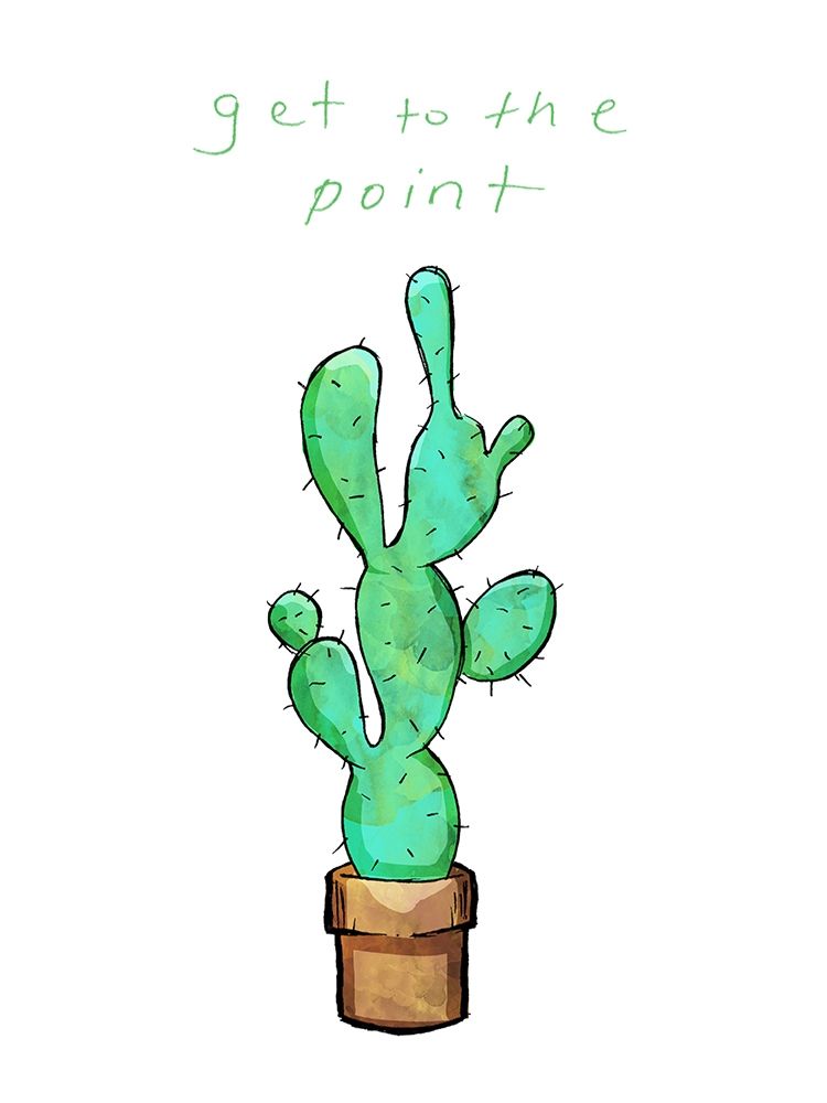 Get To The Point Cactus art print by OnRei for $57.95 CAD