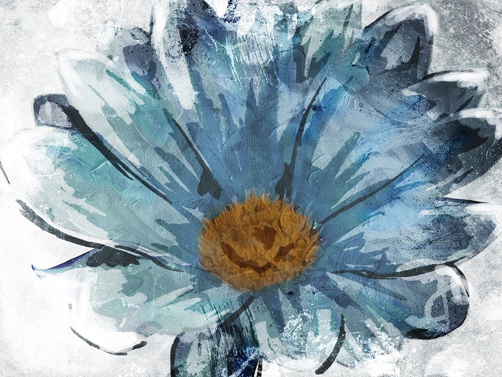 Sketched Blue Flower art print by OnRei for $57.95 CAD