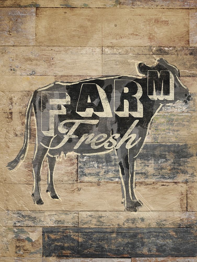 Farm Fresh Cow art print by OnRei for $57.95 CAD