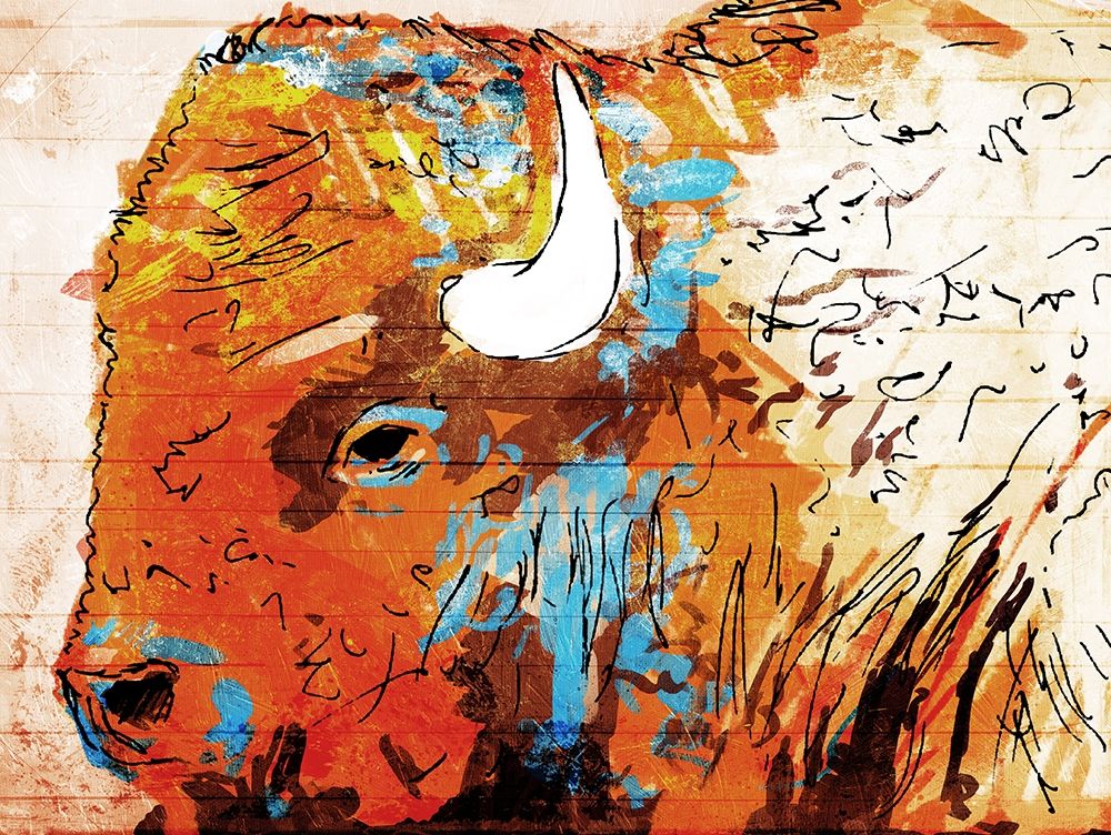Rich Bison art print by OnRei for $57.95 CAD