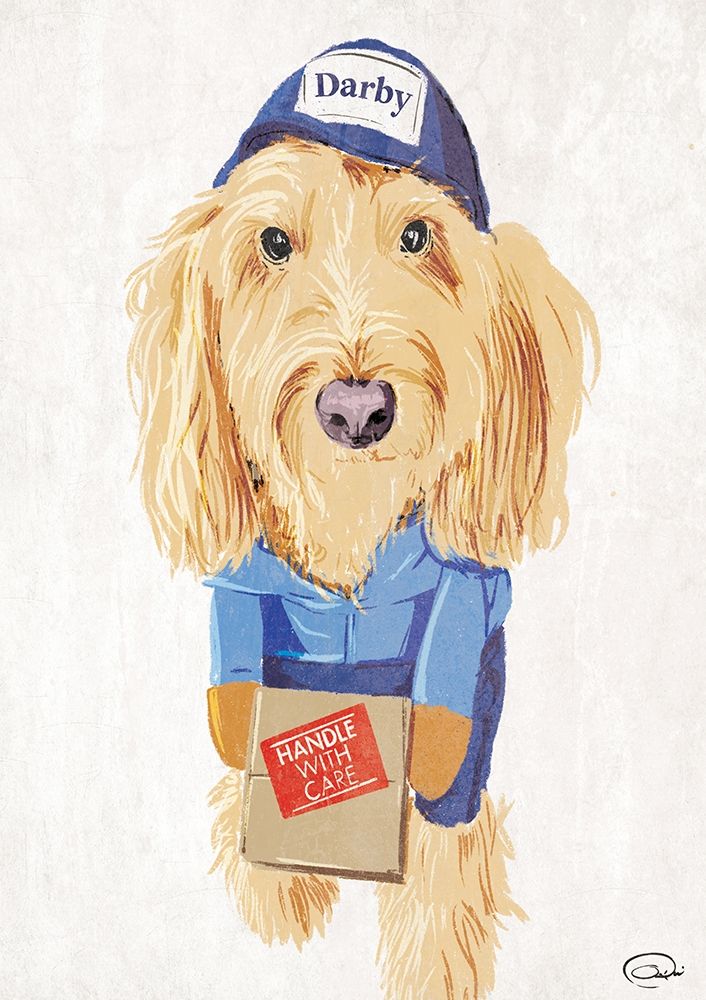 Mail Dog art print by OnRei for $57.95 CAD