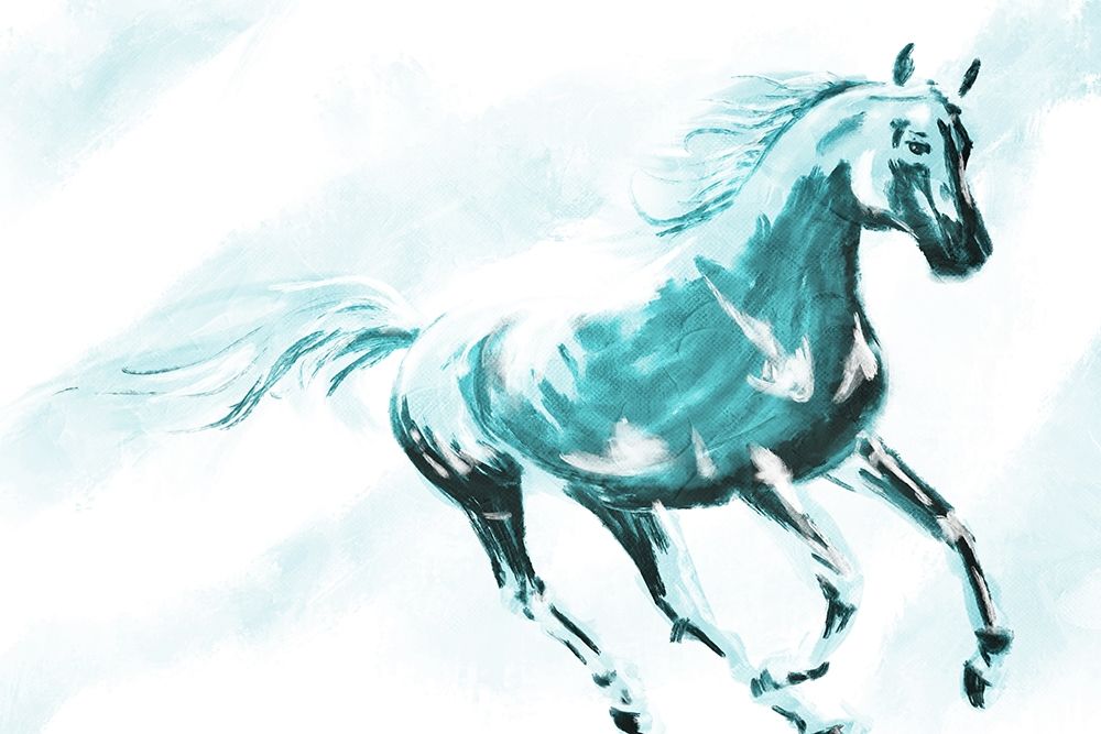 Running Horse Paint art print by OnRei for $57.95 CAD