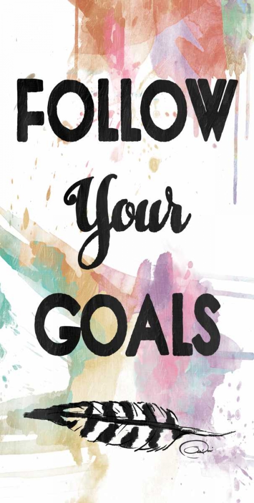 Follow Your Goals art print by OnRei for $57.95 CAD