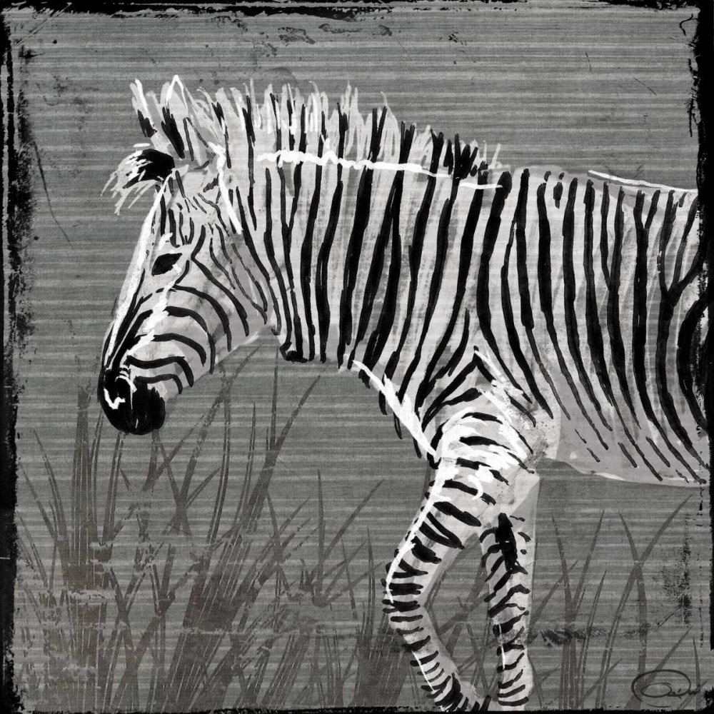 Zebra Walk art print by OnRei for $57.95 CAD