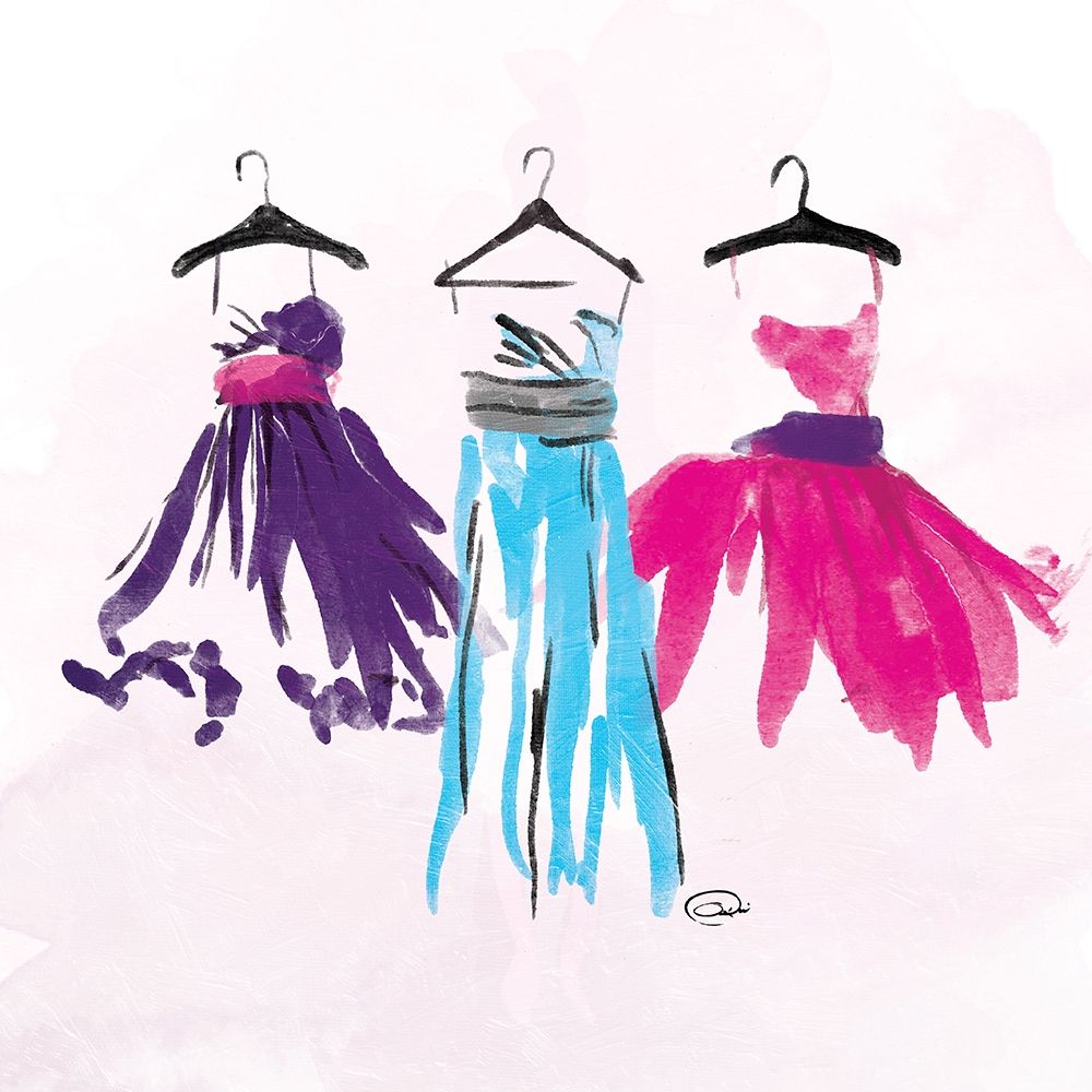 Dresses Watercolor Mate art print by OnRei for $57.95 CAD