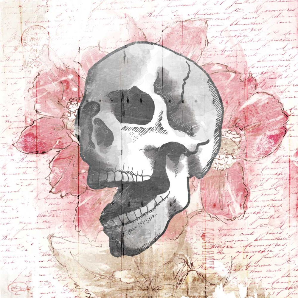 Floral Skull art print by OnRei for $57.95 CAD