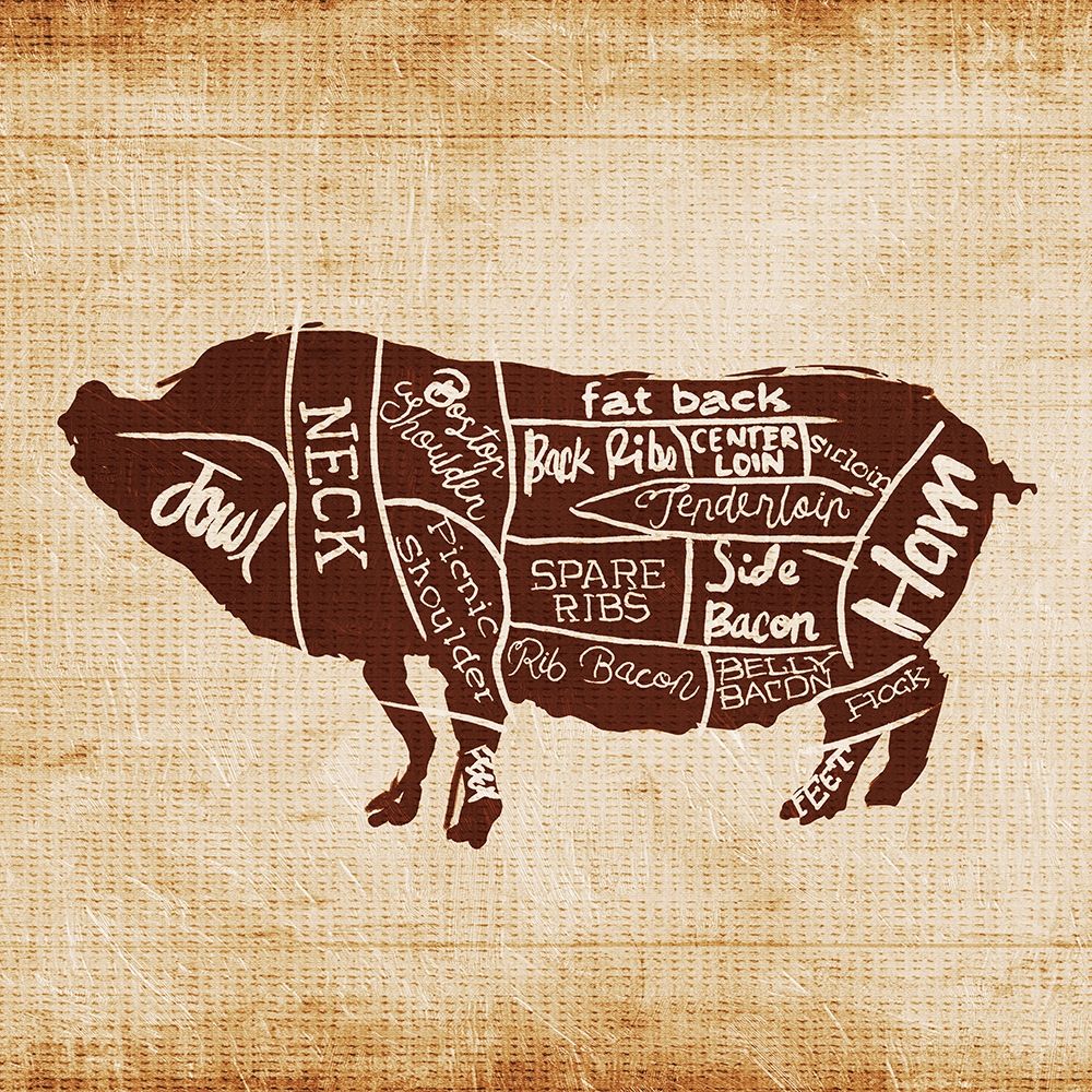 Pig Cut art print by OnRei for $57.95 CAD
