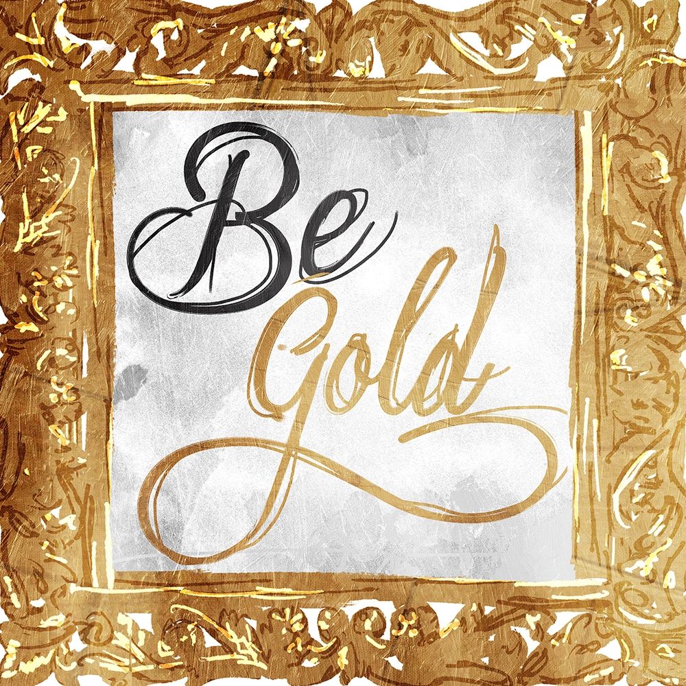 Be Gold art print by OnRei for $57.95 CAD
