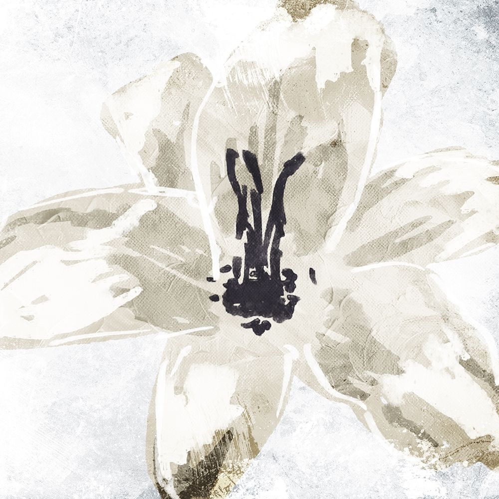 Sketched Cream Flower art print by OnRei for $57.95 CAD