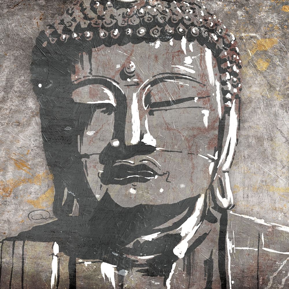 Neutral Buddha Square art print by OnRei for $57.95 CAD