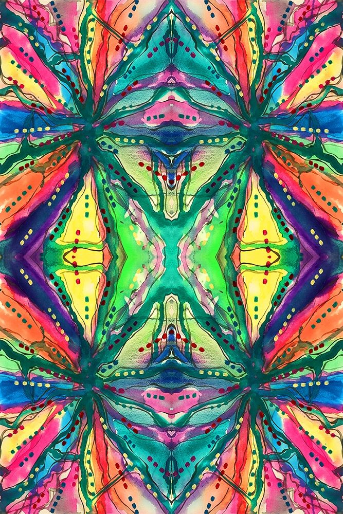 Kaleidoscope Abstract Pattern 223 art print by Debbie Pearson for $57.95 CAD
