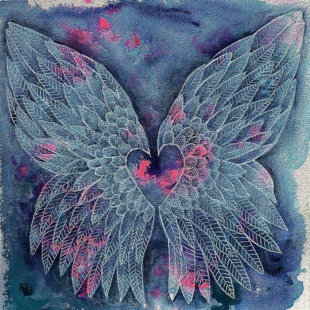 Wings With Heart art print by Pam Varacek for $57.95 CAD