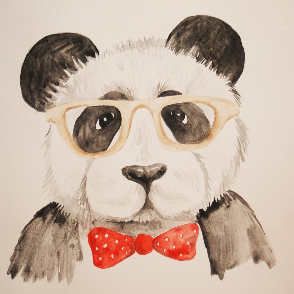 Smart Panda art print by Pam Varacek for $57.95 CAD