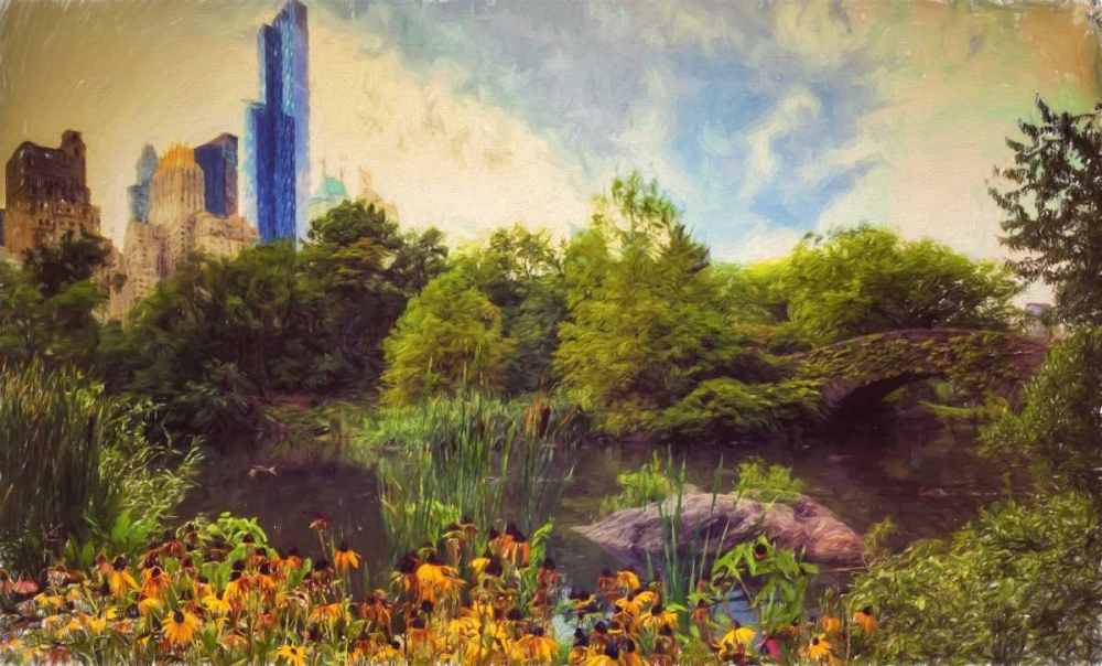Central Park Painted art print by Joseph Rowland for $57.95 CAD