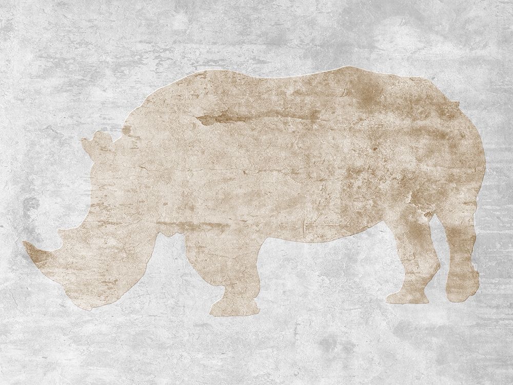 Rhino art print by Sheldon Lewis for $57.95 CAD