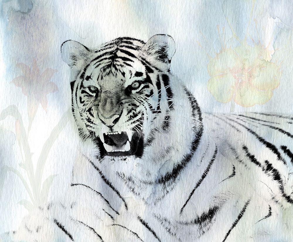Watercolor Tiger art print by Sheldon Lewis for $57.95 CAD