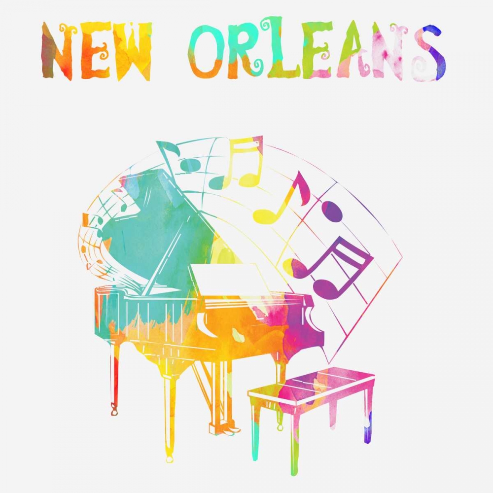 New Orleans Piano art print by Sheldon Lewis for $57.95 CAD