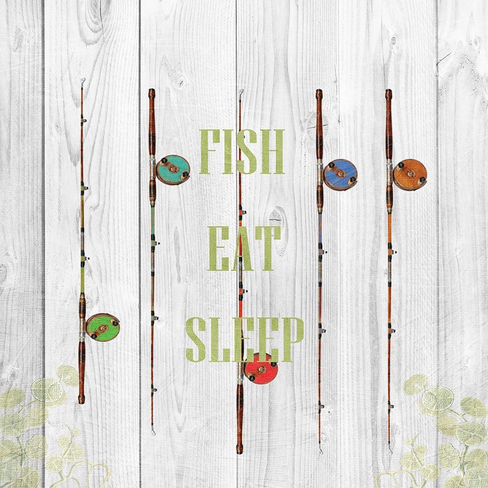 Fish Eat Sleep art print by Sheldon Lewis for $57.95 CAD