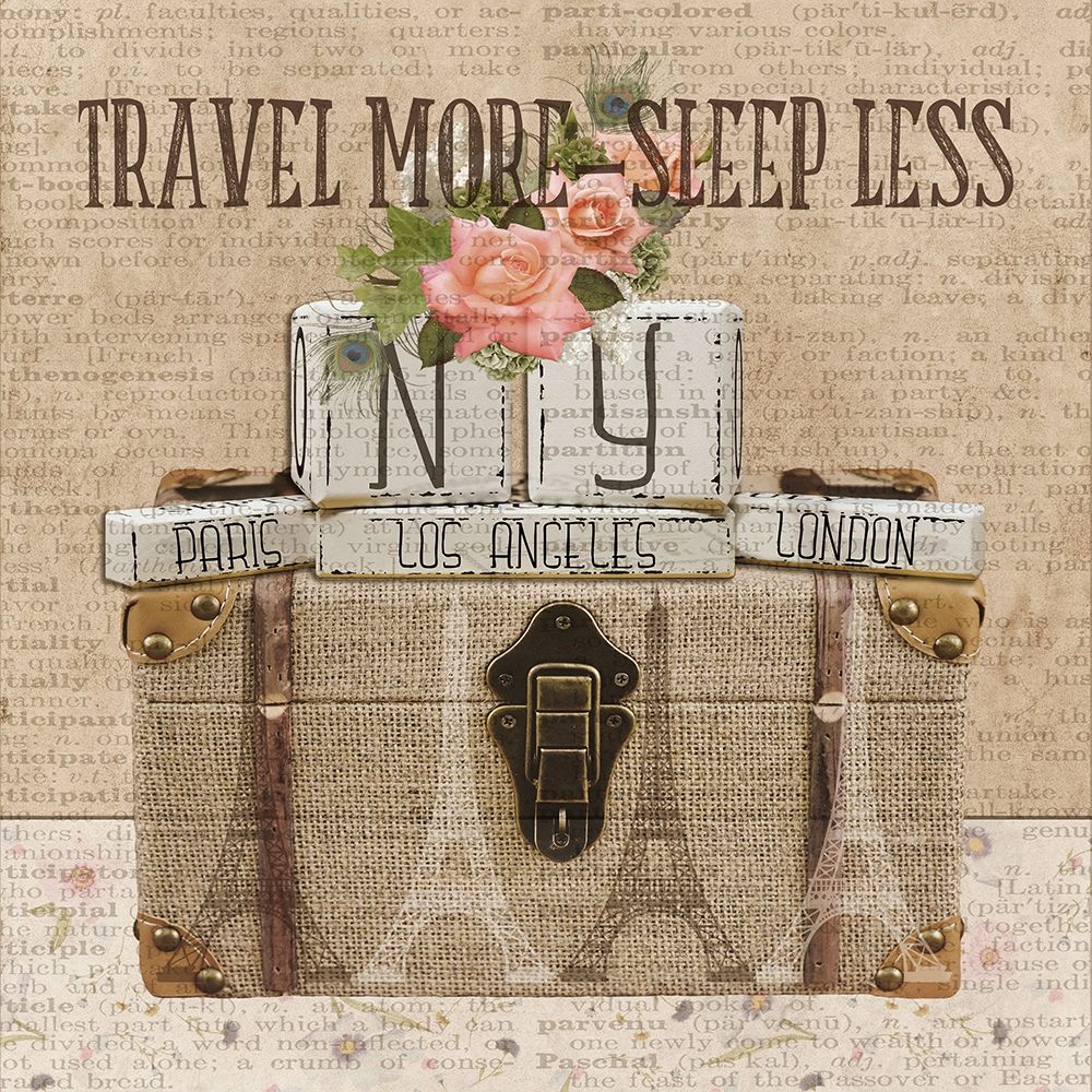 Travel More art print by Sheldon Lewis for $57.95 CAD