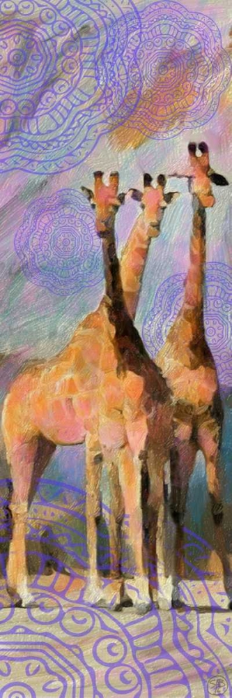 Trio Giraffe art print by Sarah Butcher for $57.95 CAD