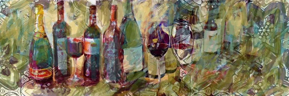Wine and Pattern 2 art print by Sarah Butcher for $57.95 CAD