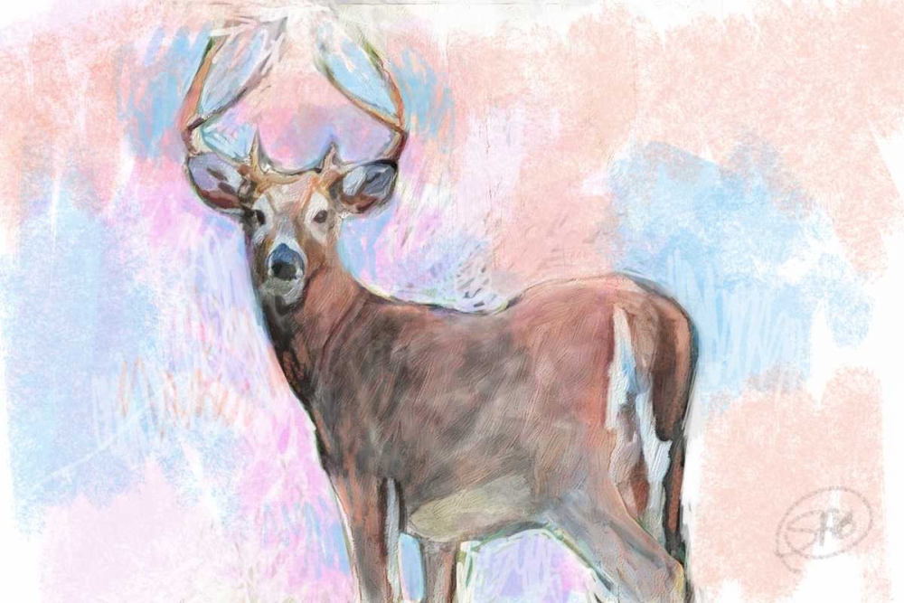Stag art print by Sarah Butcher for $57.95 CAD