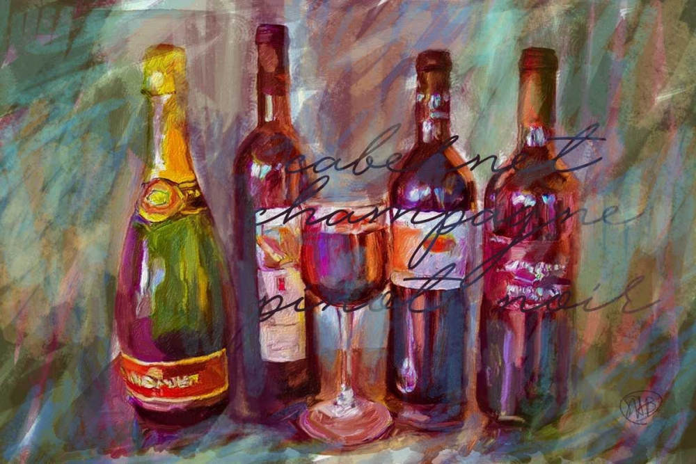 Wine Paint art print by Sarah Butcher for $57.95 CAD