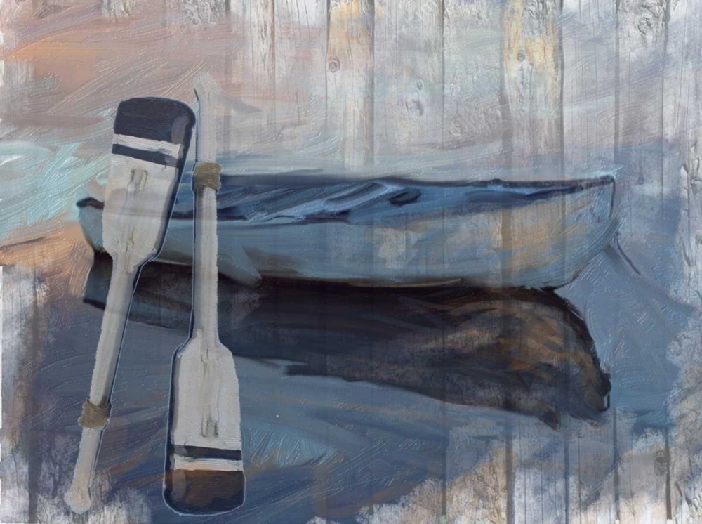 Solo Boat art print by Sarah Butcher for $57.95 CAD