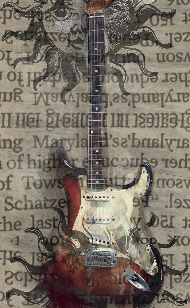 Elecric Guitar art print by Sarah Butcher for $57.95 CAD