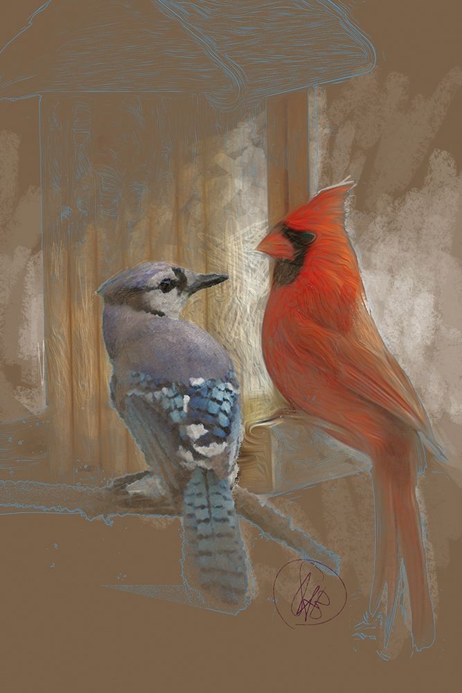 Perched Buddies art print by Sarah Butcher for $57.95 CAD